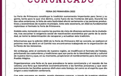 Confirmado, habrá Feria de Primavera Jerez 2022