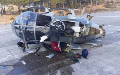 Un helicóptero del Ejército Mexicano se desplomó en Chihuahua